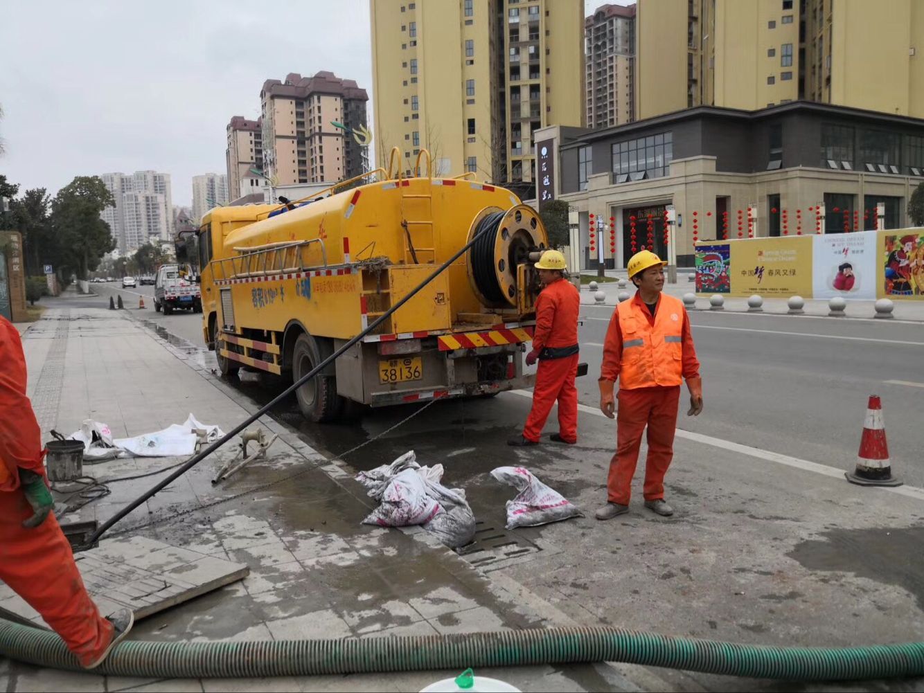 江华排污管道清淤-管道清洗